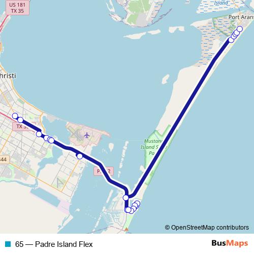 65 bus Line Map