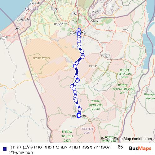 65 bus Line Map