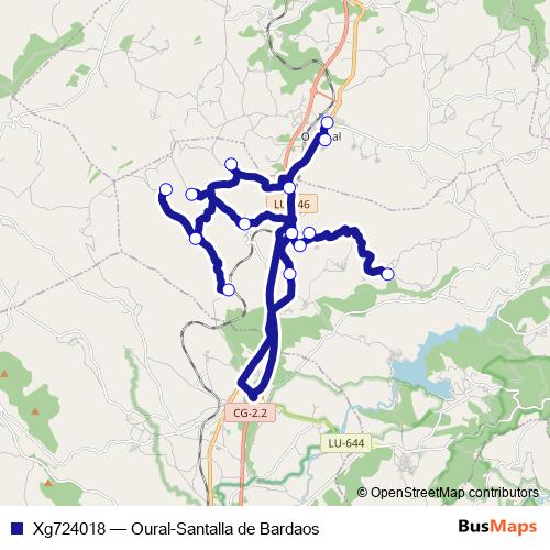 Xg724018 bus Line Map