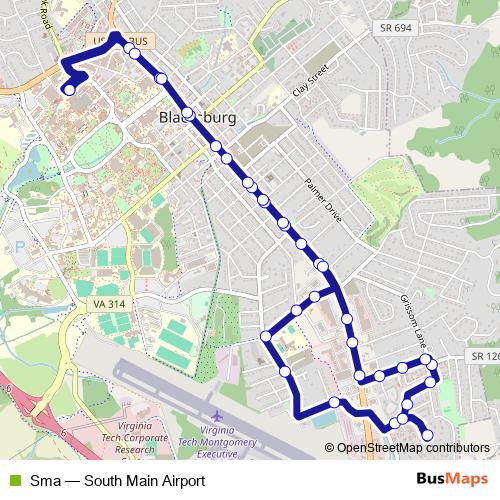 Sma bus Line Map