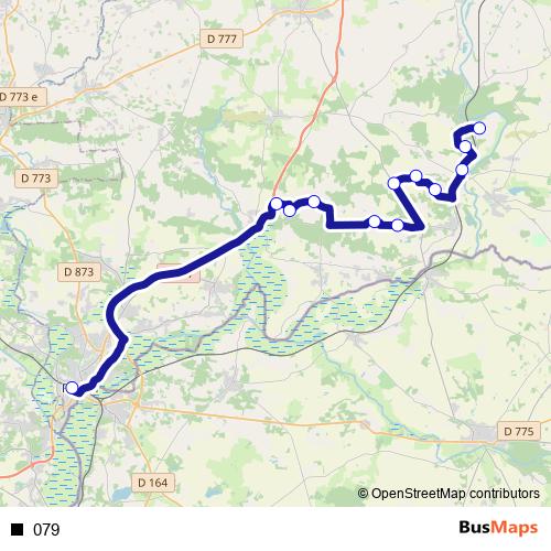 079 bus Line Map