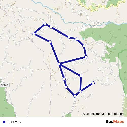 109 A A bus Line Map