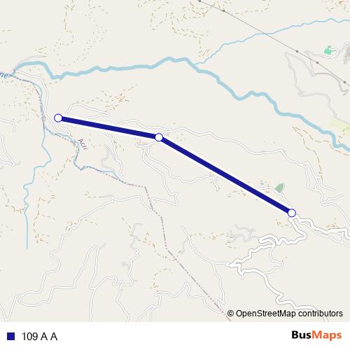 109 A A bus Line Map