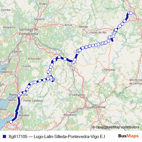 Xg817105 bus Line Map