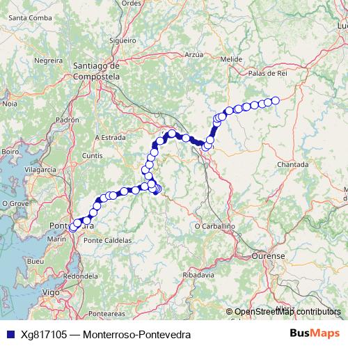 Xg817105 bus Line Map