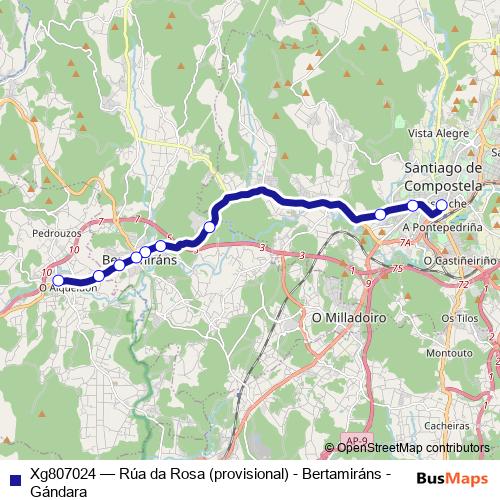 Xg807024 bus Line Map