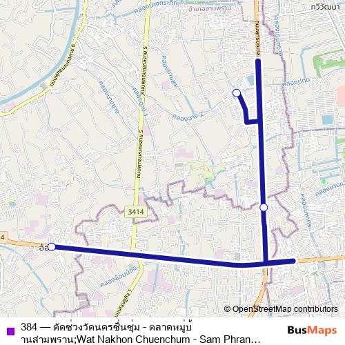 384 bus Line Map