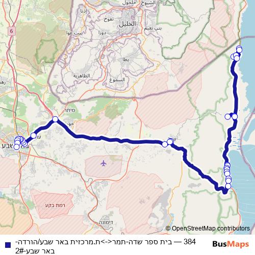 384 bus Line Map