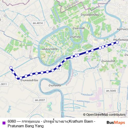6060 bus Line Map