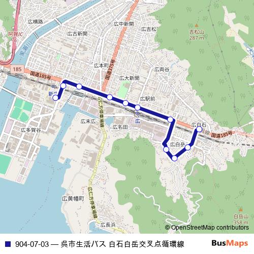 904-07-03 bus Line Map