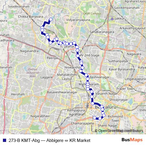 273-B KMT-Abg bus Line Map
