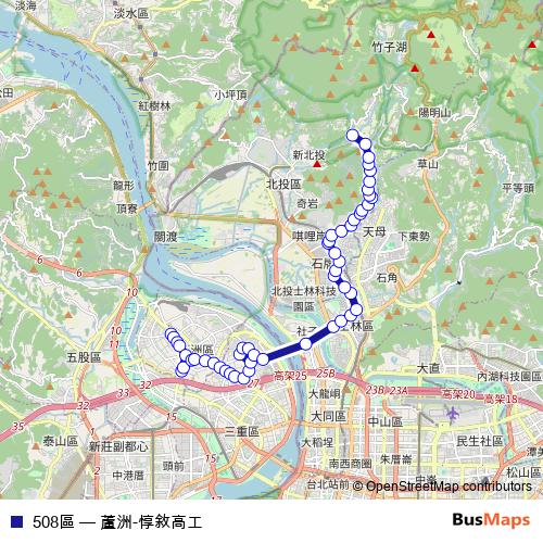 508區 bus Line Map