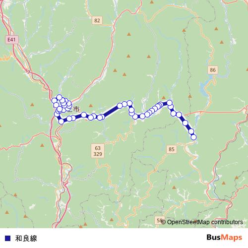 和良線 bus Line Map