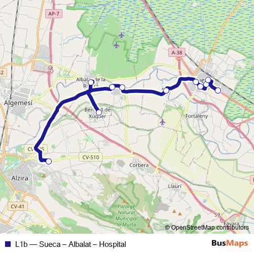 L1b bus Line Map