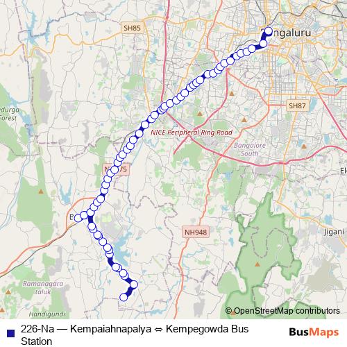 226-Na bus Line Map