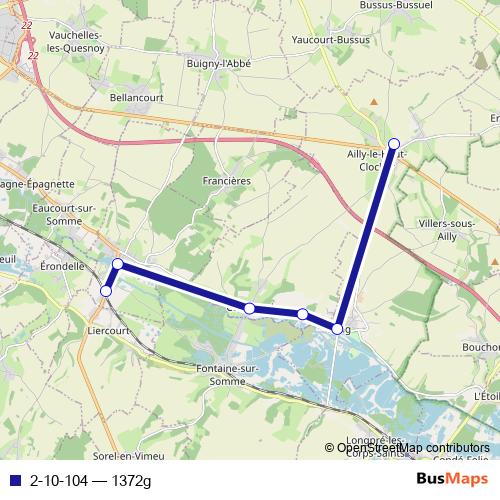 2-10-104 bus Line Map