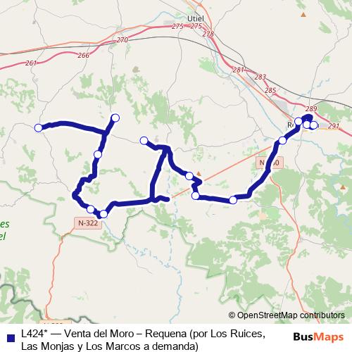 L424* bus Line Map