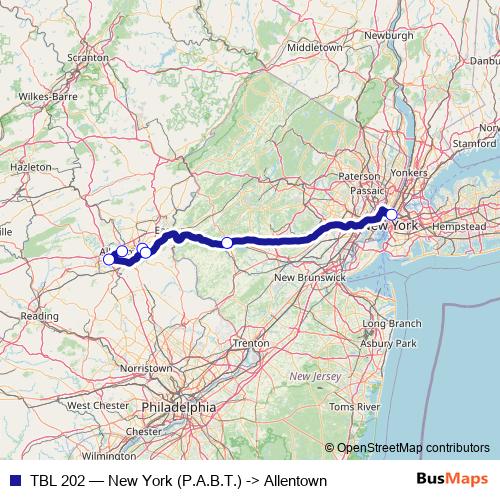 TBL 202 bus Line Map