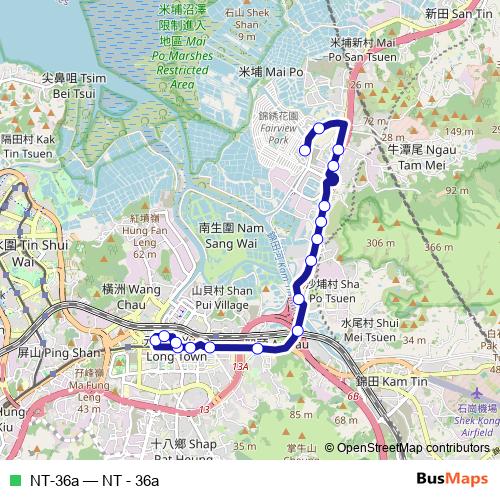 NT-36a bus Line Map