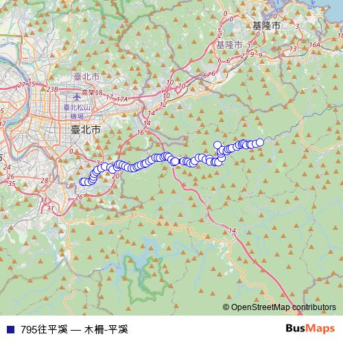 795往平溪 bus Line Map