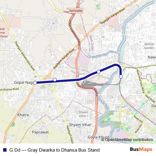 G Dd metro Line Map