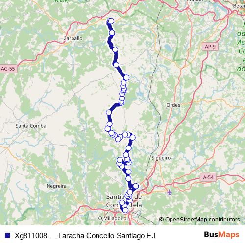 Xg811008 bus Line Map