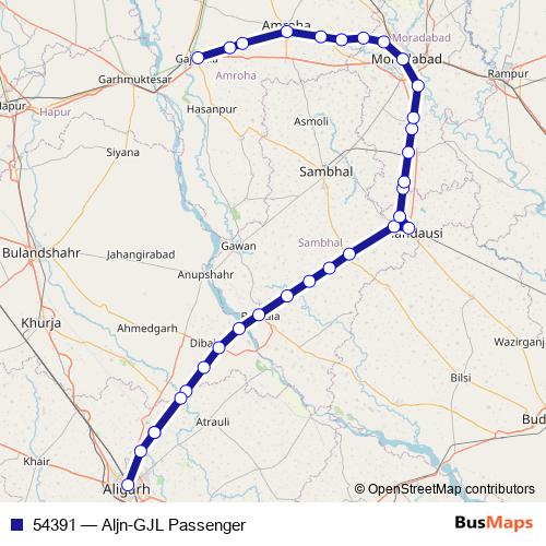 54391 rail Line Map