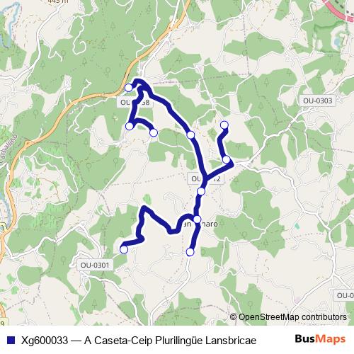 Xg600033 bus Line Map
