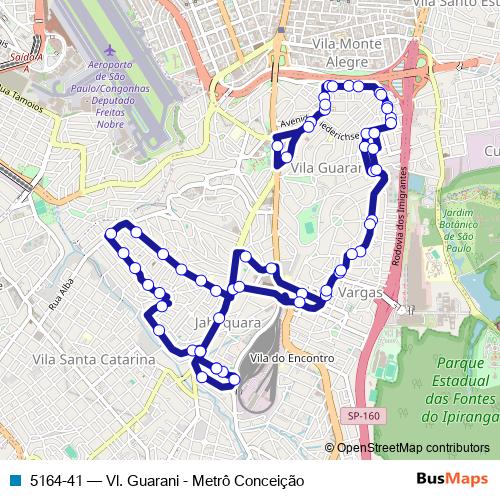 5164-41 bus Line Map