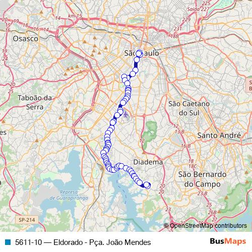 5611-10 bus Line Map