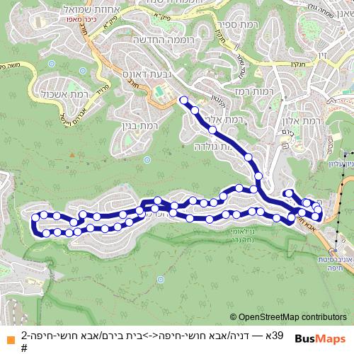 39א bus Line Map