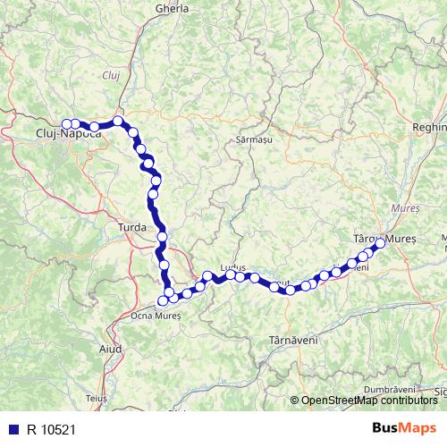 R 10521 rail Line Map