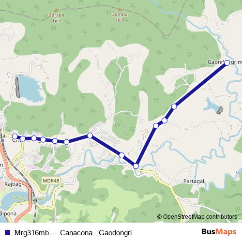 Mrg316mb bus Line Map