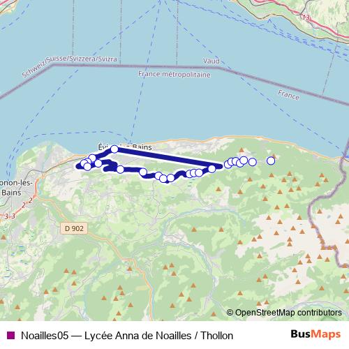 Noailles05 bus Line Map