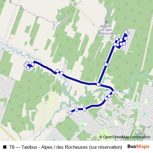 T6 bus Line Map