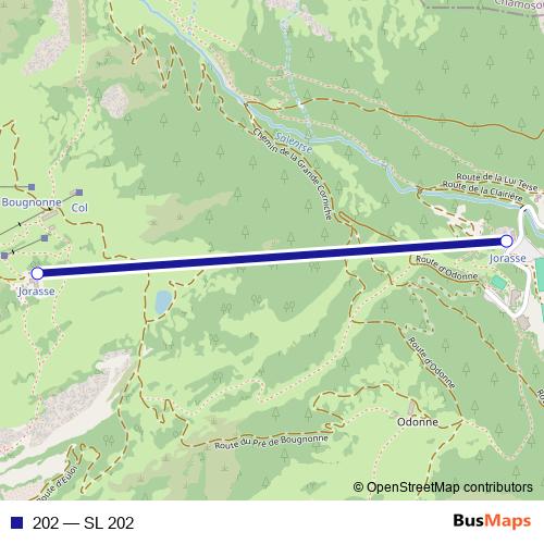202 cable-car Line Map
