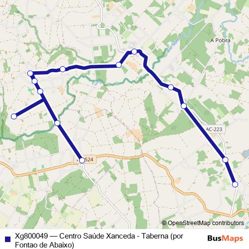 Xg800049 bus Line Map