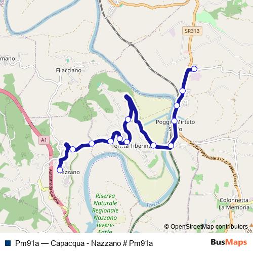 Pm91a bus Line Map