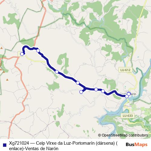 Xg721024 bus Line Map