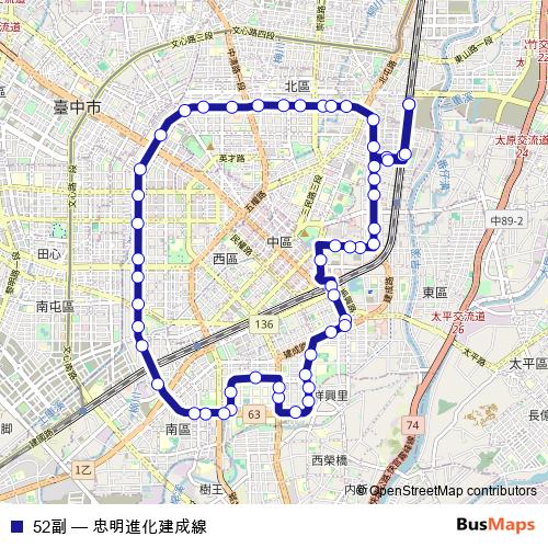 52副 bus Line Map
