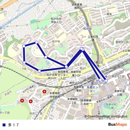 多１７ bus Line Map