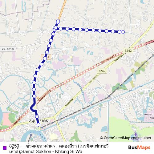 8250 bus Line Map