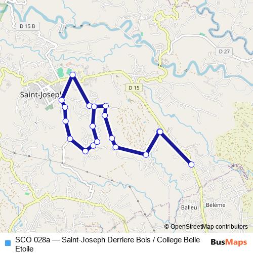 SCO 028a bus Line Map