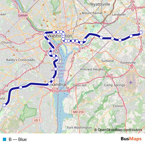 B metro Line Map