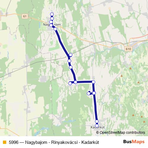 5996 bus Line Map