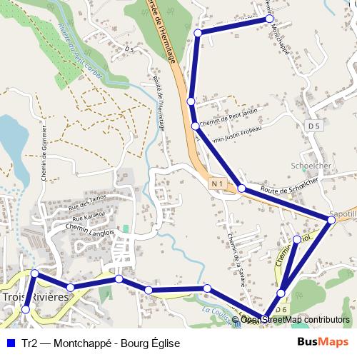 Tr2 bus Line Map