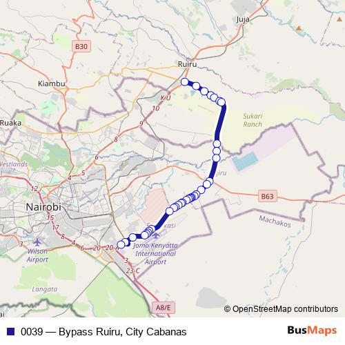 0039 bus Line Map