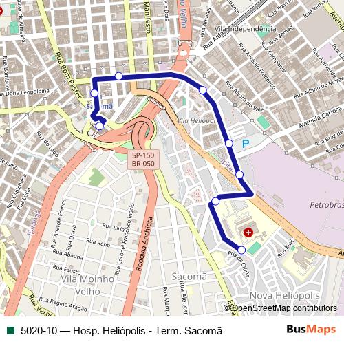 5020-10 bus Line Map