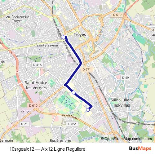 10srgeaix12 bus Line Map