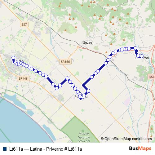 Lt611a bus Line Map